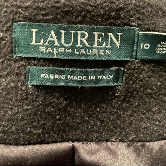 Lauren Ralph Lauren Black Cashmere Maxi Trench Coat With Belt. - Picture 5 of 6